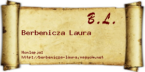 Berbenicza Laura névjegykártya
